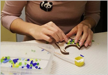 Магнит в технике мозаики - мастер-класс для детей и взрослых.