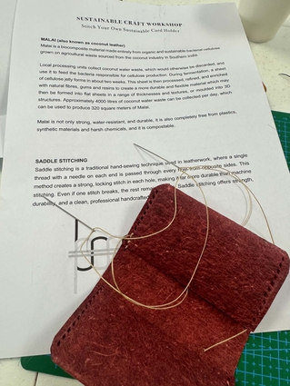 Sustainable Craft Workshop  Stitch Your Own Sustainable Card Holder