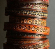 Bracelets Leather workshop.