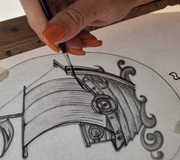 . „Leaded & Painted Stained Glass“ cours. Erasmus+ project "Step by Step" nr. 2020-1-EE01-KA104-077765
