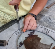. „Leaded & Painted Stained Glass“ cours. Erasmus+ project "Step by Step" nr. 2020-1-EE01-KA104-077765