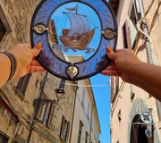 . „Leaded & Painted Stained Glass“ cours. Erasmus+ project "Step by Step" nr. 2020-1-EE01-KA104-077765