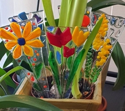 Цветы из стекла - мастер-класс для детей и взрослых.