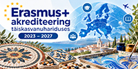 Erasmus+ akrediteering täiskasvanuhariduses2023 - 2027